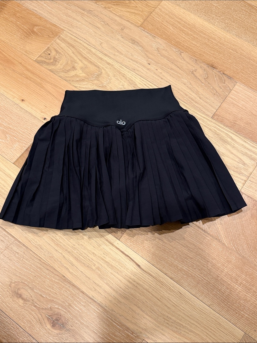 ALO Yoga grand slam tennis Black Pleated Mini Skirt XS - Picture 2 of 5